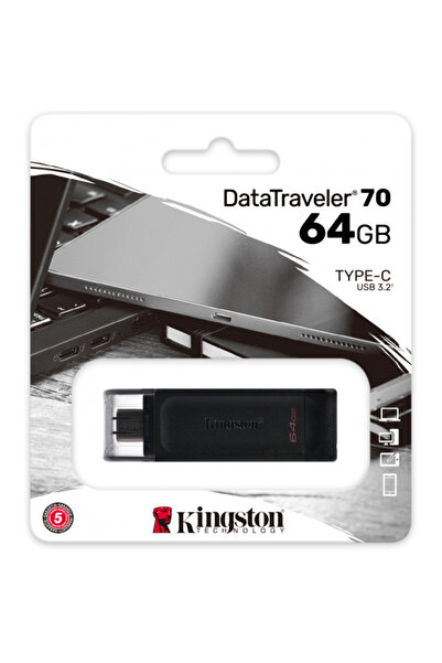 Kingston Memorie Externa USB-C DT70, 64Gb DT70/64GB
