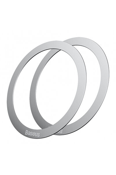 Baseus Αυτοκόλλητο Μεταλλικό Halo, Σετ 2 τεμαχίων, Ασημί PCCH000012