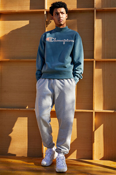 Modivibe Men's Sweatpants Gray with Elastic Cuffs 3 Threaded Stripes