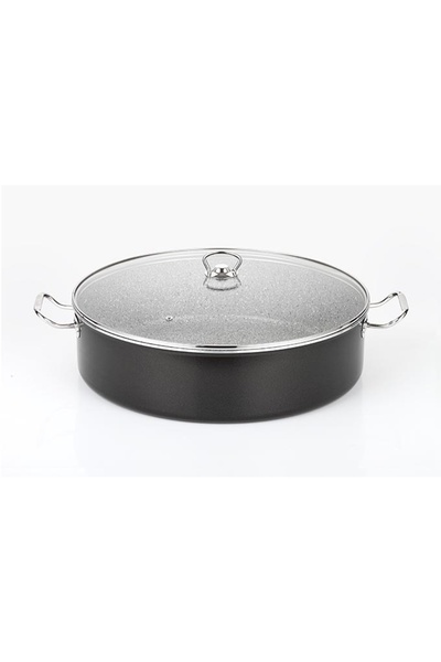 Altınbaşak Mega Granite Shallow Pot 32cm A135G32