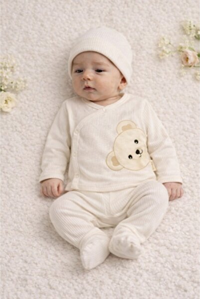 Superbaby Σετ 3 τεμαχίων για μωρά Nana – μπλούζα, παντελόνι και σκουφάκι από ...