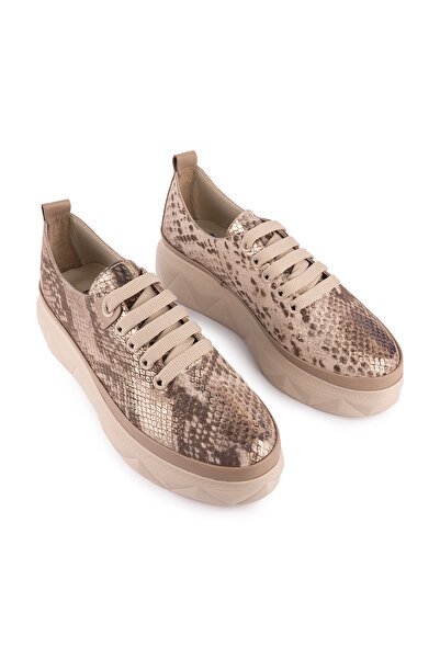 Emel Ayakkabı Hakiki Deri Kalın Ortopedik Taban Ayakkabı