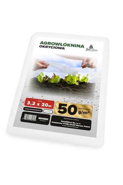 John Green Folie agrotextilă profesională John Green, albă, 3,2x20m, 50g/m²
