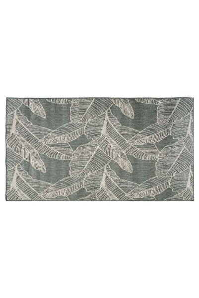 Atmosphera Leaf Pattern Decorative Rectangular Indoor/Outdoor Rug Green 150 x...
