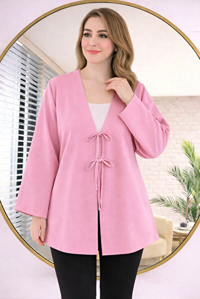 BALCOLLECTİON Kimono Tunic with Ties in Front