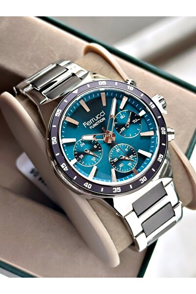 Ferrucci Functional Men's Wristwatch Steel Band 3 Atm Water Resistance