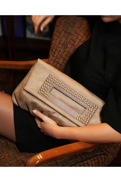 diclepolat Women's Studded Clutch Portfolio Crossbody Hand and Shoulder Bag A...