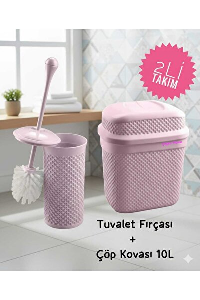ÇEÇEN HOME Σετ καθαρισμού μπάνιου 2 τεμαχίων, Κάδος απορριμμάτων τουαλέτας με...