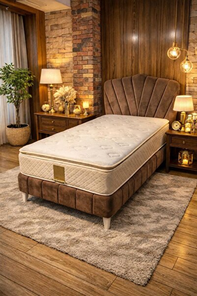 Canpolat Home Concept Luna Baza Başlık seti-kahverengi-(yatak dahil değildir)