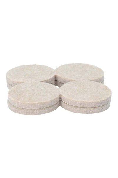 Generic 8-Piece Self-Stick Round Felt Pads Oatmeal 1-1/2 Inch