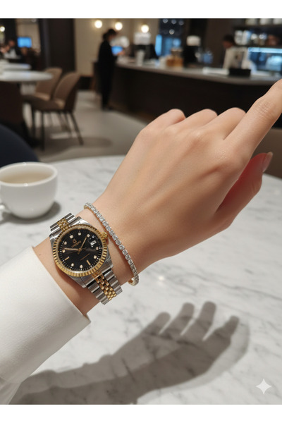 Enna Jewelry aksesuar saat bileklik kombinli