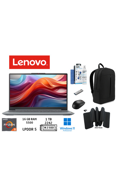 LENOVO IdeaPad Slim 3 AMD Ryzen 5 7520U 16GB 1TB SSD W11PRO 15.6" FHD 82XQ00S...