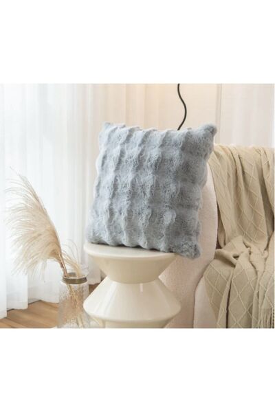 GHZAL Home Collection Kalın Tavşan Yastık Kılıf Peluş ( 1 Adet) Ölçüm 40 X 40...