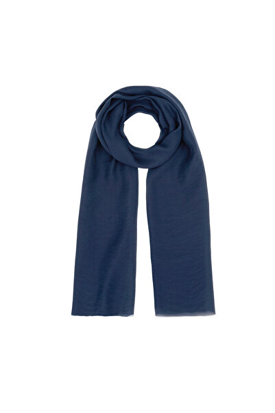 ipekevi Dark Blue Plain Shawl 6995