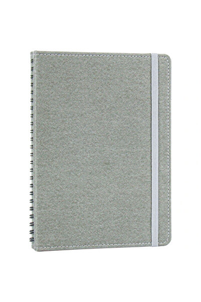 mercanpromosyon Kişiye Özel İsim Yazılı Gri Gizli Spiralli Defter - 240 Sayfa...