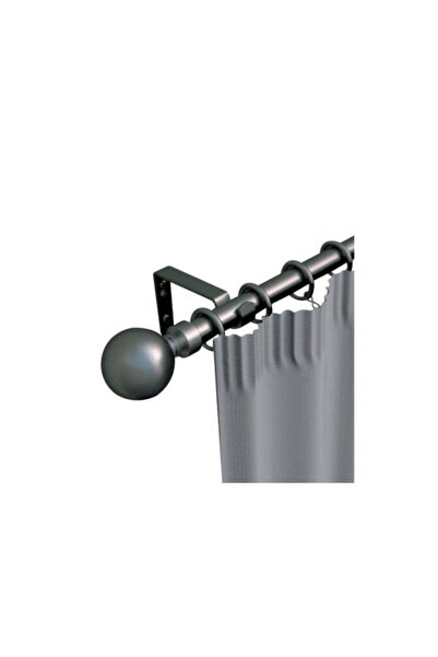 micasa Finely Crafted Classic Stylish Extendable Ball Curtain Rod Black 160-3...