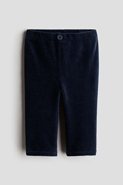 H&M Ribbed velour leggings
