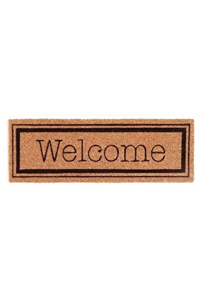 Evideco Non-Slip Backing Attractive Design Welcome Door Mat Black and Brown