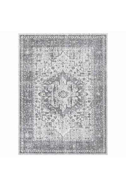 Generic Printed Water Repellent Non Slip Antistatic Area Rug Grey 152 x 214 cm