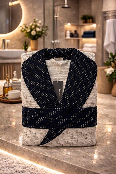 Özdilek Elagance Халат Чорний Комір L Розмір