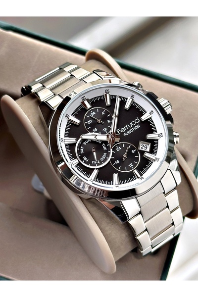 Ferrucci Functional Men's Wristwatch Steel Band 3 Atm Water Resistance Original