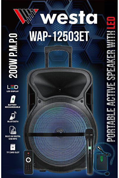 Westa Wap-12503Et 12" Active Portable Sound System