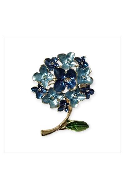 Blue Color Lilac Flower Women's Brooch Size: 3*4.2 cm