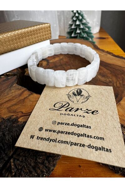 parze doğaltaş Roleks Cut Moonstone Natural Stone Bracelet