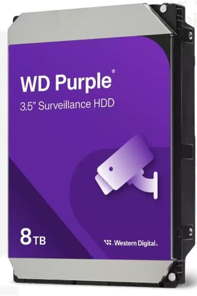 WESTERN DIGITAL Wd85Purz Purple 3.5" 8Tb 5640Rpm 256Mb Sata 24/7 Harddisk