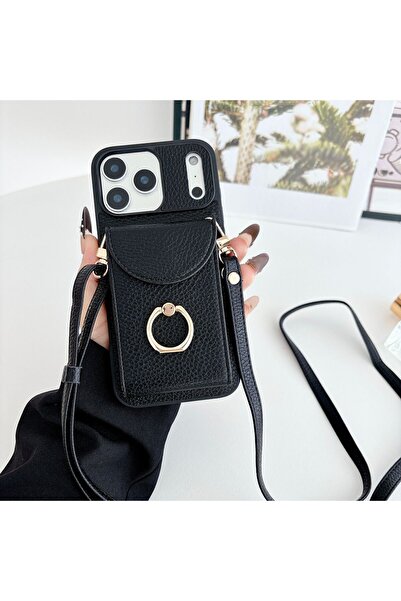 HYPERSOFT حافظة جلدية فاخرة متوافقة مع هاتف آيفون 11 (6.1 بوصة) مع محفظة وحلق...