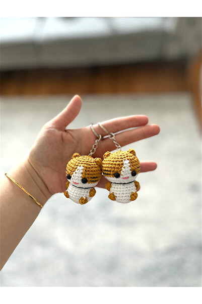Zey's Amigurumi Amigurumi Kedi Anahtarlık 1 ADET