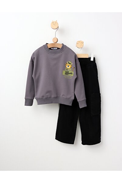 MiniKids Set of 2 pieces Tiny trekker gray 122 (6-7 years)