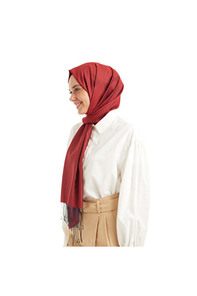 ipekevi Kırmızı Qoza İpek Şal 6848