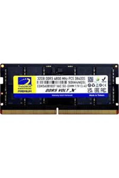 Universal Twinmos tmd532gb4800s40 32gb (single piece) ddr5 4800mhz notebook m...