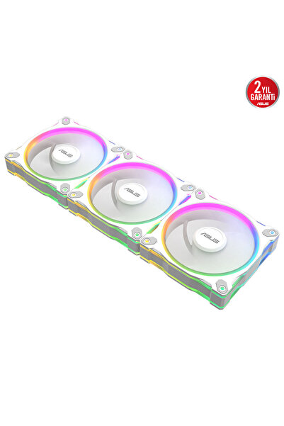 ASUS PRIME MR120 ARGB RESERVE WHITE - 28 mm,Aura Sync,Üçlü Paket Kasa Fanı