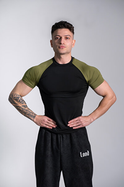 Thelood Short Reglan Sleeve Compression Tshirt Body Shaping Tight Fitting T-S...