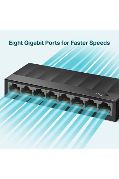 Universal TP-LINK LS1008G محول شبكة مكتبي بلاستيكي غير قابل للإدارة بـ 8 مناف...