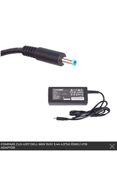 COMPAXE Cld-U317 19.5V 3.4A (4.5X3.0) Dell Notebook Adapter