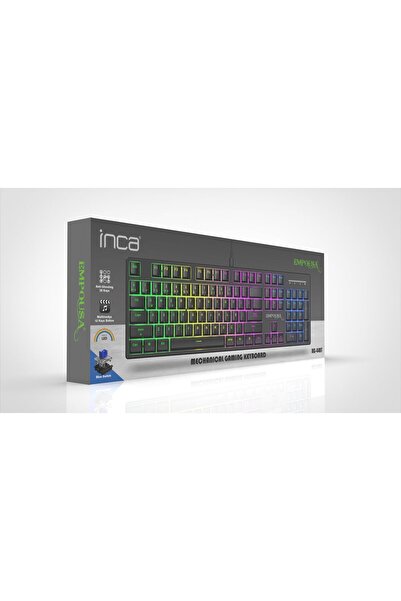 Inca Ikg-440T Turkish USB Empousa Blue Switch Mechanical Black Gaming Keyboard