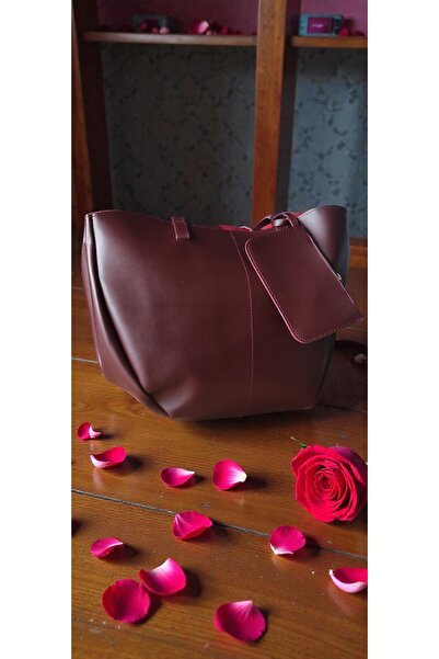 Amabel Jewelerys Polen Large Wallet Women's Shoulder Bag Claret Red