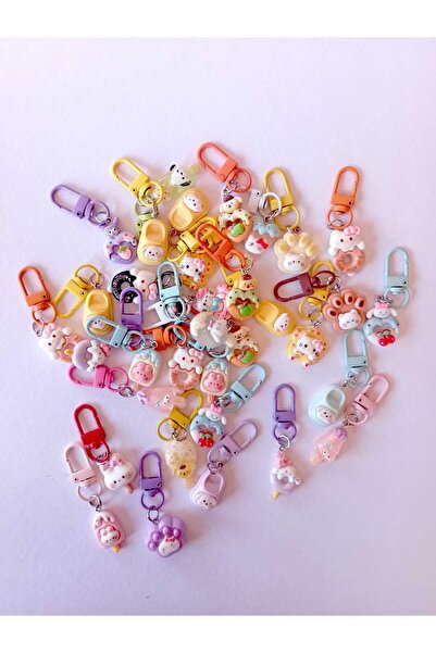 mucit home 2 Adet Figürlü Fermuar Süsü Çanta Süsü Anahtarlık