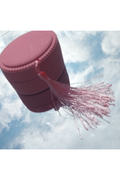 SaidaGuliyeva Yüzük Kutusu Şekerlik Kutusu Hediyelik Pembe Kutu