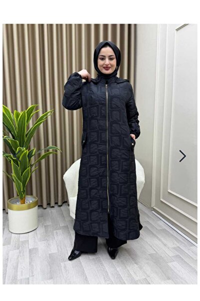 NATURAMED Kabartma Desenli Lastik Kollu Spor Tesettür Kap