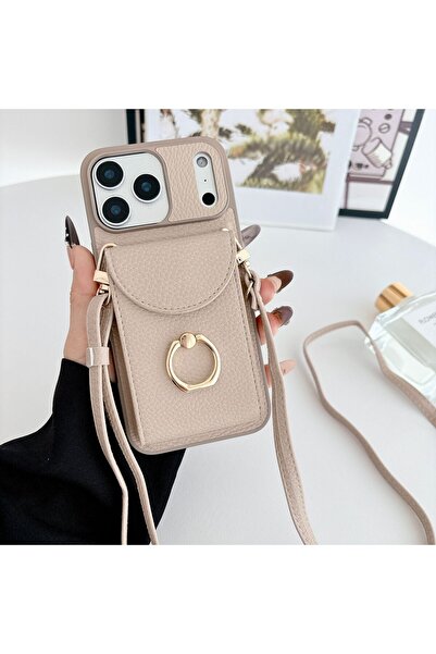 HYPERSOFT حافظة جلدية فاخرة متوافقة مع آيفون 15 (6.1 بوصة) مع محفظة وحلقة وحا...