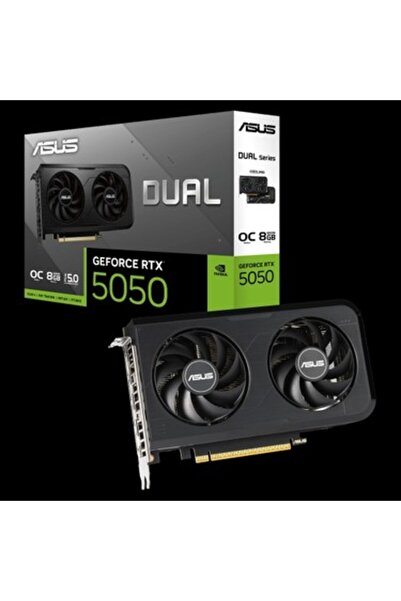 ASUS Dual-Rtx5050-O8G 8Gb Geforce Rtx5050 Gddr6 128Bit HDMI 3Xdp 16X Graphics...