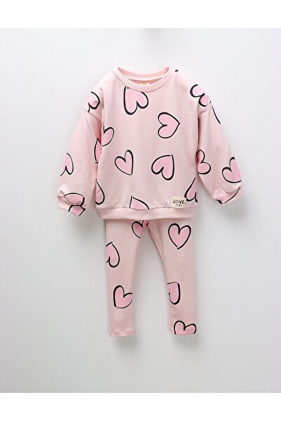 MiniKids Compleu fetite inimioare Risa corai 122 (6-7 ani)