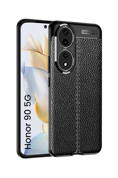 corcishop Honor 90 Camera Protected Leather Look Stitched Pattern Protective ...