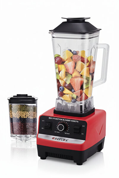 REFURA خلاط متعدد الوظائف سعة 2.0 لتر – بقوة 5500 Power Motor – خلاط مطبخ قوي...