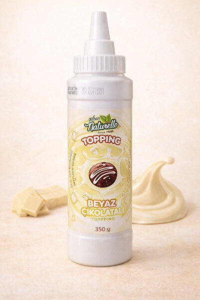 gülsan gıda Gülsan Naturello Beyaz Çikolatalı Topping Sos 350 g – Pasta & Tat...