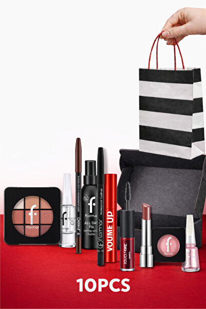 Flormar Flormar Complete Set – 10 Original Pieces = Gift Box and Bag